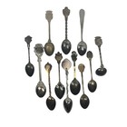 Vtg Intl Souvenir Spoon Lot 12pc Rothenburg Segovia Ireland Italia Espana Travel