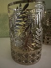 Bath   Body Works Gold Metal Leafs Pr  Single Wick Candle Holders