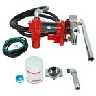 15gpm 12v Fuel Transfer Pump W nozzle Kit For Gas Diesel With Particulate Filter