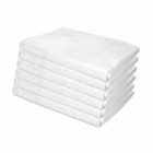 6 Pack Of Bed Sheets Flat Soft White 180 Thread Count Bed Size Options Bulk Set