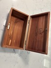 Vintage Antique Solid Wood Trinket Jewelry Cigar Table Treasury Box