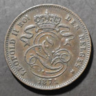 Belgium  1871  2 Centimes  Vf