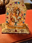 Ornate  Stone Jeweled Ganesh Statue  Figurine  Hindu Idol yoga Studio Decor