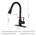 Kitchen Faucet Swivel Sink Pull Down Sprayer Single Handle Mixer Tap W  8incover