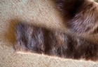 Genuine Chocolate Brown Mink Fur Pieces 7 5 Feet X 3  Wide