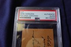 Gene Sarazen Autographed 2x3 Cut Professional Golf Great Psa Slabbed