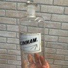 Vintage Glass Pharmacy Apothecary Bottle With Stopper And Glass Label Reading Tr
