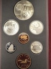 Royal Canadian Mint  1992 Proof Set  7 Coin Set - Stagecoach  925 Silver Dollar