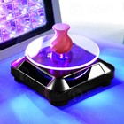 Rotary Stand Solar Powered Turntable Display  Uv Light Carving Rotating Shelf us