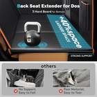 Back Seat Extender For Dogs  Dog Car Cover For Back Hard Bottom Holds 400lbs    