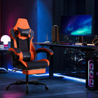 Gaming Chair With Footrest  High Back Gaming Chairs Pvc Leather Ergonomic Gamer