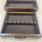 Wooden Flatware Silverware Storage Chest Box With Pullout Drawer Crafts