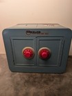 Vintage Mosler Junior Bank Vault Safe Combination Lock Metal Double Door Toy