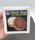 Okito Coin Box  Wood  Fun Time Magic  Trick Illusion Nib 50c Half Dollar Size