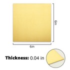 3 Pcs Brass Sheet 6   x 6   x 0 04     18 Gauge  1mm  Thickness  Film Attached Bras   