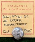 Early 5th Century Bc Ar Stater Aegean Turtle