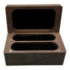 Walnut Wood Wedding Ring Box Ephesians 5 31 Religious Scripture Engraved Brown