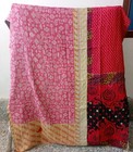 Wholesale Lot Of Indian Vintage Kantha Quilt Handmade Throw Reversible Blanket