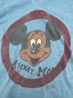 Vintage Walt Disney Productions Mickey Mouse Club  T-shirt Blue Dark Blue 1970s