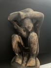 Man Handcarved Wood Sculpture Art Home Statue Mcm Decor Modern