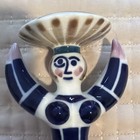 A Sargadelos Porcelain Figural Vase  Pescadera