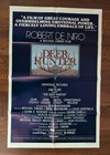 The Deer Hunter 1978 - Original One Sheet Folded Poster Deniro streep     euc