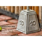 16 Inch Tall Heavy Duty Decorative Door Stop 5 3 Lbs Cast Iron Wedge White