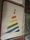 Papyrus Lot Of 7 Christmas Holiday Cards  Sparkle Embellished Stones Pretty