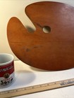 Vtg 60s 70s Artist Wood Palette Painter Painting Oils Acrylic Beautiful Hardwood