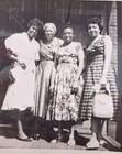 Vintage Black White Photo African American Women Dresses History Family 1950s