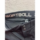 Under Armour Black Softball Pants Youth Large Yl Reinforced Knee Short Pants