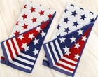 Quera 2 Pack Patriotic Hand Towels 4th Of July Red Blue Stars And Stars stripes