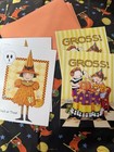 Mary Engelbreit Halloween Greeting Cards 1990   s Lot Of 4 With Envelopes Unused 