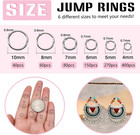 1000pcs Jump Rings For Jewelry Making Stainless Steel Open Jump Rings Connectors