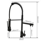 Kitchen Sink Faucet Swivel pull Down Sprayer Deck Mounted Brass Mixer Brass Taps