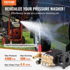 Pressure Washer Pump 1  Shaft Horizontal Triplex Plunger 4400 Psi 4 4gpm