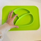 2pc Nuby Sure Grip Silicone Miracle Mat Sectioned Feeding Placemat Toddler baby