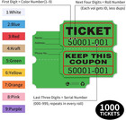 Raffle Tickets Double Rolls 1000 Per Roll 50 50 Raffle Tickets For Events