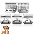 5 Pcs Professional Detachable Ceramic Blades Set For Andis   Oster Clippers