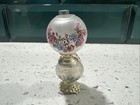 Vintage Handpainted Floral Parlor Lamp 1 12 Dollhouse Miniature Globe Bead Light
