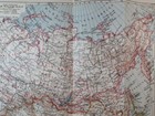 1900 Siberia Russia Geographical Map Vintage Orig 10 X 12 C22-4