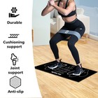 Squat Mat With Foot Position Guide  31 49 X 13 77 X 0 19 Inches  Black