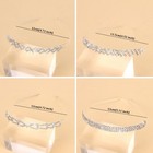 Silver Rhinestone Bridal Headpiece Wedding Hair Accessories Metal Hair Band