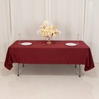Burgundy 60x102  Rectangle Lamour Satin Tablecloth Wedding Party Home Banquet