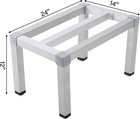 Dunnage Rack 24   X 14   1000 Lb Capacity Low Shelf For Floor Used   Kitchen