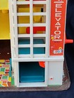Vintage Fisher Price Little People Parking Ramp Service Center Elevator Garage