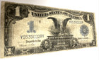 1899  1 Silver Certificate Black Eagle  Large Note Key Date Blue Seal Very Nice