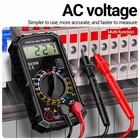 Digital Multimeter Lcd Voltmeter Ammeter Ohmmeter Volt Ac Dc Tester Leads Meter