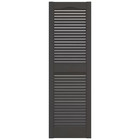 Mid   america Cathedral Top Louver Shutters 14 5 x60  Black