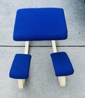 Varier Variable Balans Danish Kneeling Chair Blue Fabric   Ash Peter Opsvik Yoga